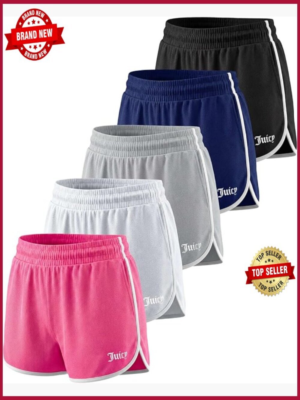 3" Dolphin Hem Mesh Athletic Shorts Running Workout Gym Yoga Dance Sports